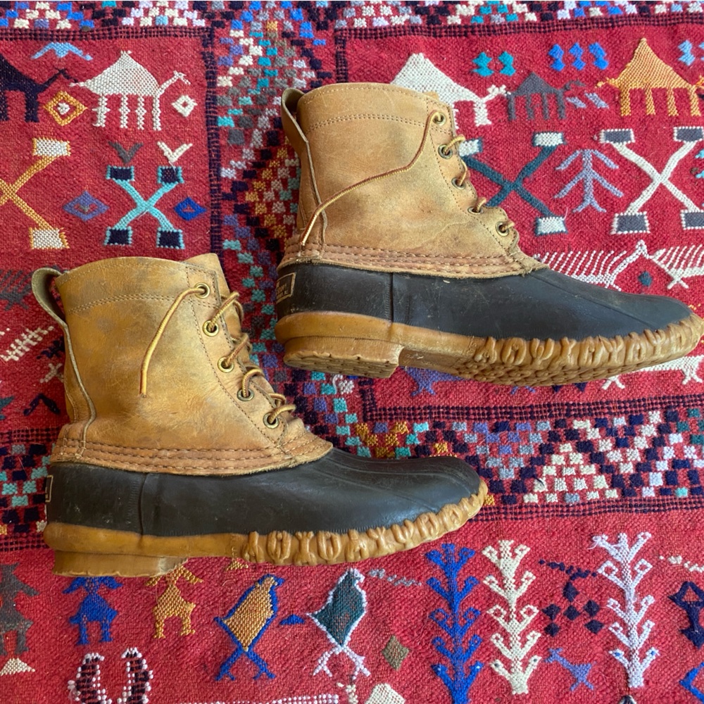 Rare Vintage L.L.Bean Leather Rubber Hunting Boot